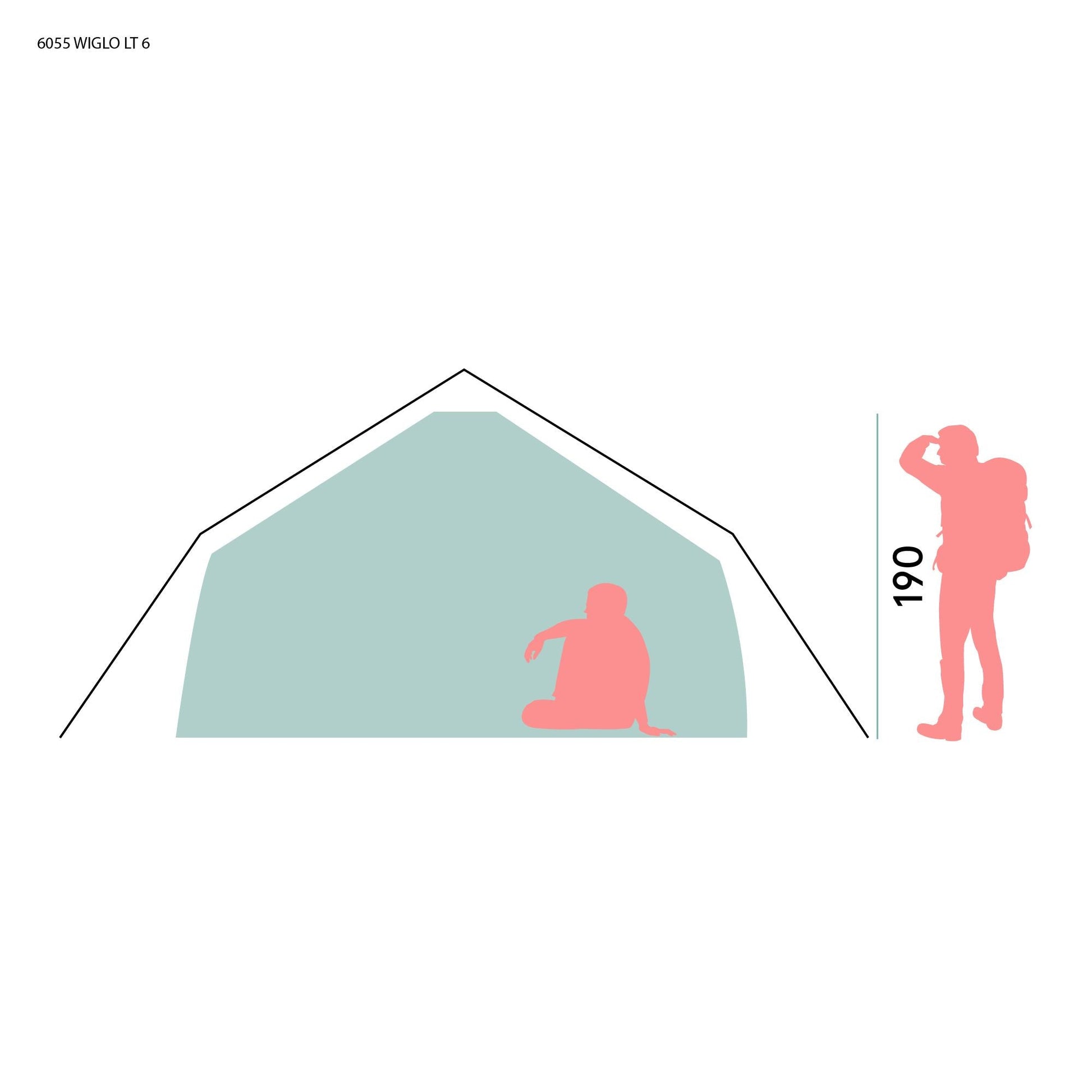 Bergans WIGLO® LT V.2 6 - PERS TENT - Zelte bei PeakStyle