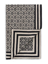 Dale Of Norway FROGNER Merino-Wolldecke – Black - Sand – Detail