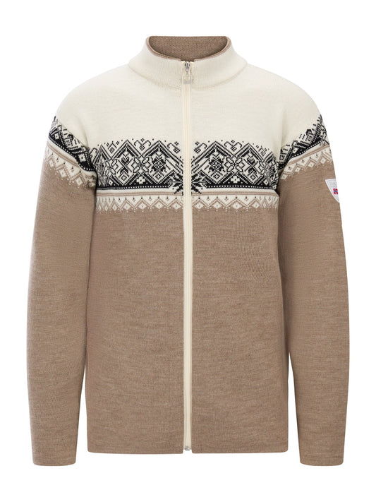 Dale Of Norway MORITZ Merino-Strickjacke Herren | Mount.St. - Offwhite - Sand | Packshot | DALE-85851-P00-04