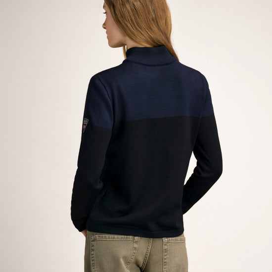 Dale Of Norway BREIDABLIKK Merino-Pullover Damen | Black - Navy | Studio | DALE-96401-C00-03