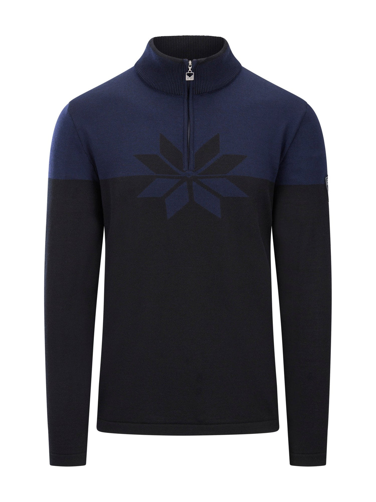 Dale Of Norway BREIDABLIKK Merino-Pullover Herren | Black - Navy | Packshot | DALE-96431-C00-04