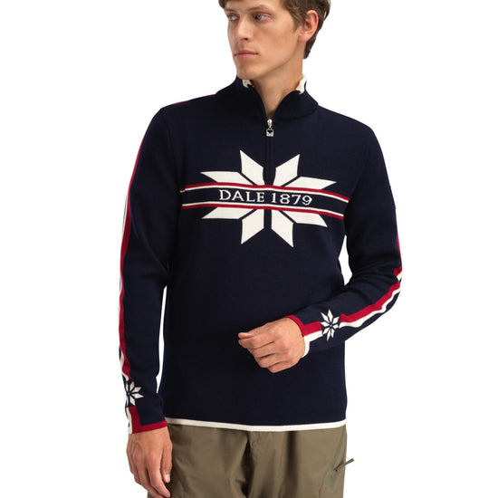 Dale Of Norway NÅLE Merino-Pullover Herren | Marine - Offwhite | Studio | DALE-96471-C00-00