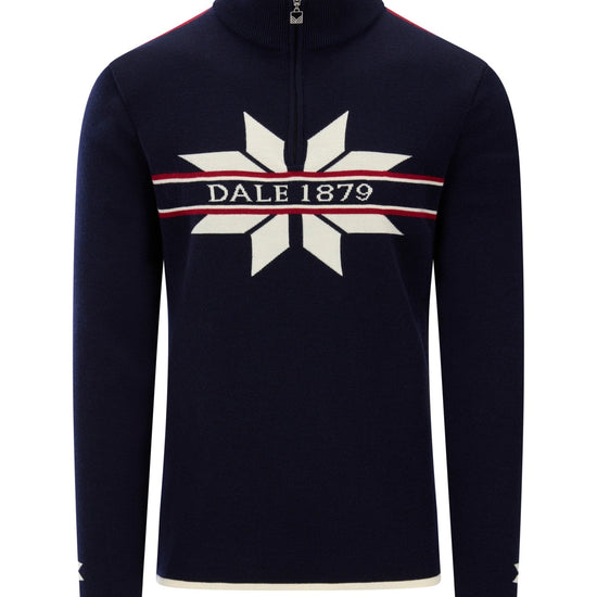 Dale Of Norway NÅLE Merino-Pullover Herren | Marine - Offwhite | Packshot | DALE-96471-C00-04