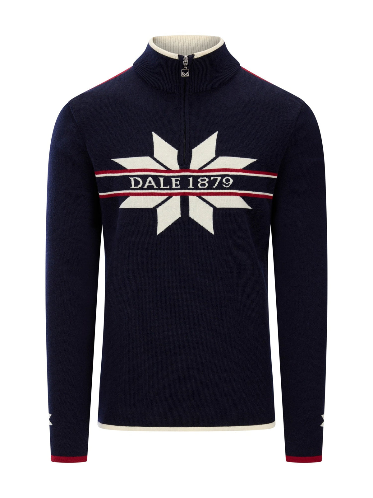 Dale Of Norway NÅLE Merino-Pullover Herren | Marine - Offwhite | Packshot | DALE-96471-C00-04