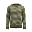 Devold W NORDSJO WOOL SWEATER - Olive XS Oberbekleidung - PeakStyle