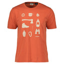 Dolomite M PELMO DRI 2 SS TEE - Dark Orange S Oberbekleidung - PeakStyle