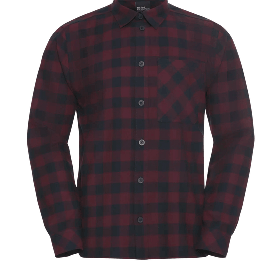 Jack Wolfskin M LITE FLANNEL SHIRT M - Kurzarmshirts bei PeakStyle