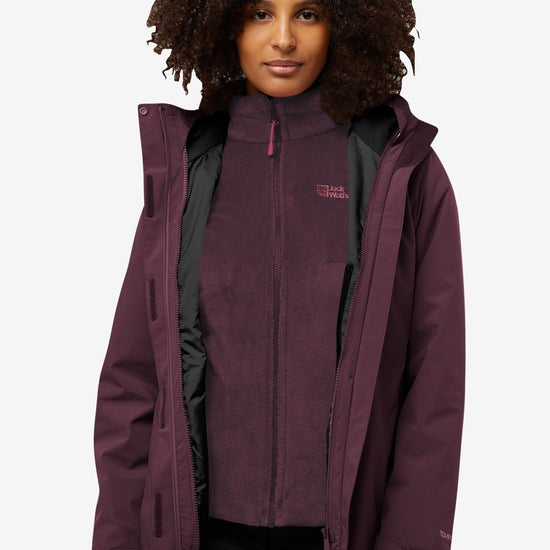Jack Wolfskin ROTWAND 3IN1 JACKET W - Jacken bei PeakStyle