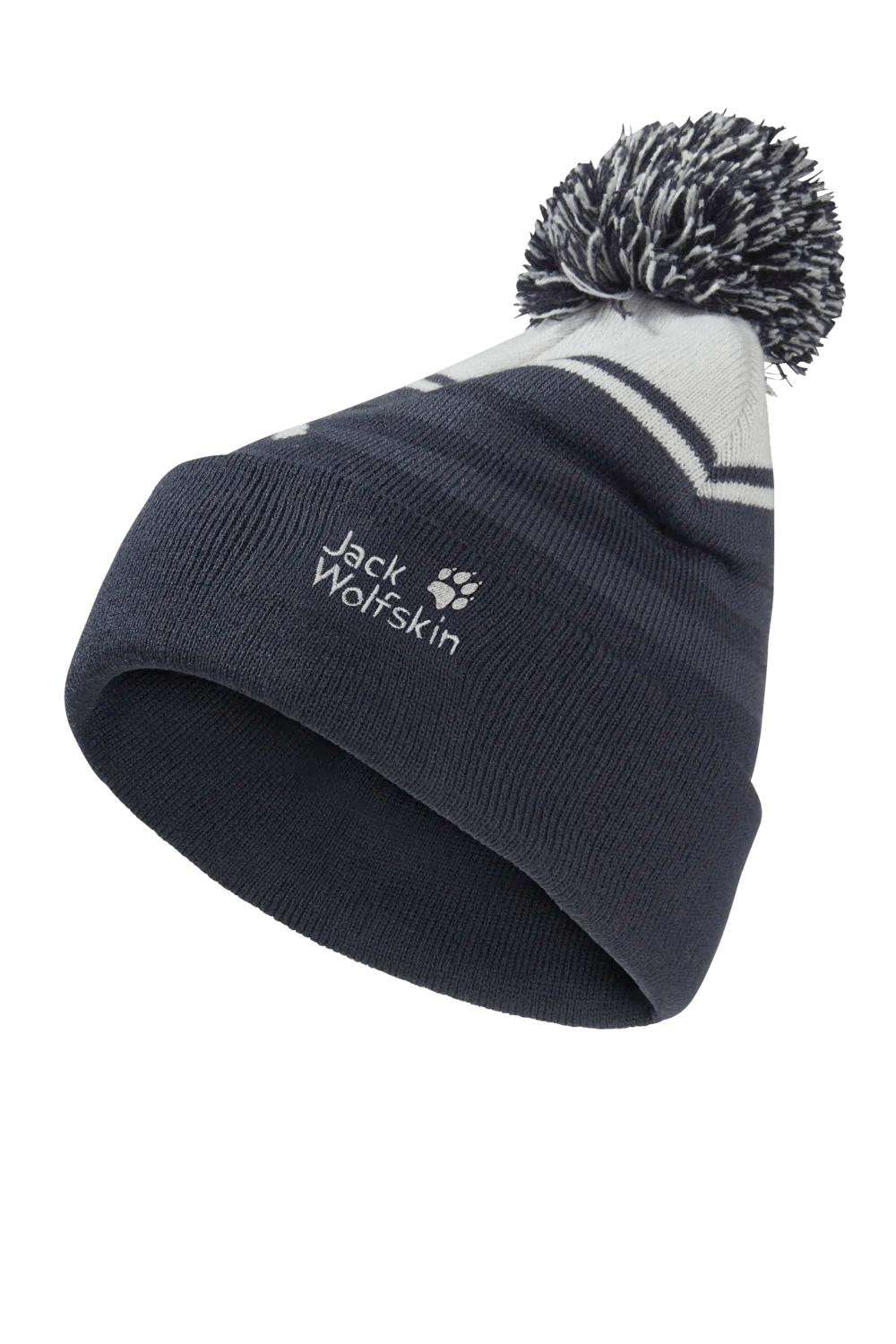 Jack Wolfskin STRIPY POMPOM BEANIE K - Kopfbedeckungen bei PeakStyle