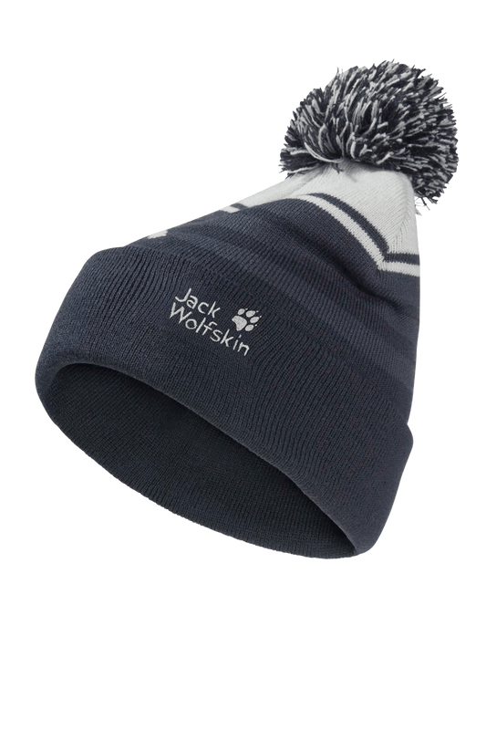 Jack Wolfskin STRIPY POMPOM BEANIE K - Kopfbedeckungen bei PeakStyle