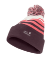 Jack Wolfskin STRIPY POMPOM BEANIE K - Kopfbedeckungen bei PeakStyle