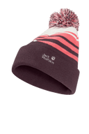 Jack Wolfskin STRIPY POMPOM BEANIE K - Kopfbedeckungen bei PeakStyle
