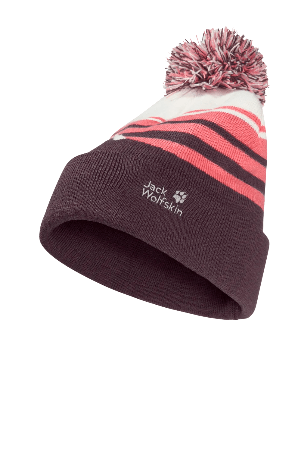 Jack Wolfskin STRIPY POMPOM BEANIE K - Kopfbedeckungen bei PeakStyle