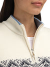 Dale Of Norway MORITZ Merino-Pullover Damen Steel - Offwhite - Marine – Detail
