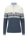 Dale Of Norway MORITZ Merino-Pullover Damen Steel - Offwhite - Marine – Packshot
