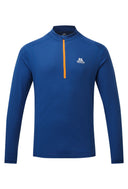 Mountain Equipment M IGNIS LS ZIP TEE - Admiral Blue S Kurzarmshirts - PeakStyle