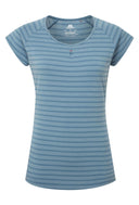 Mountain Equipment W EQUINOX TEE - Bluefin Stripe XS - 8 Oberbekleidung - PeakStyle