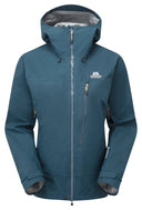 Mountain Equipment W MAKALU JACKET - Majolica Blue - Capsicum Red XS - 8 Regenjacken - PeakStyle