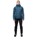 Mountain Equipment W MAKALU JACKET - Majolica Blue - Capsicum Red XS - 8 Regenjacken - PeakStyle