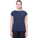 Mountain Equipment W SILHOUETTE TEE - Cosmos Stripe - Cosmos XS - 8 Oberbekleidung - PeakStyle