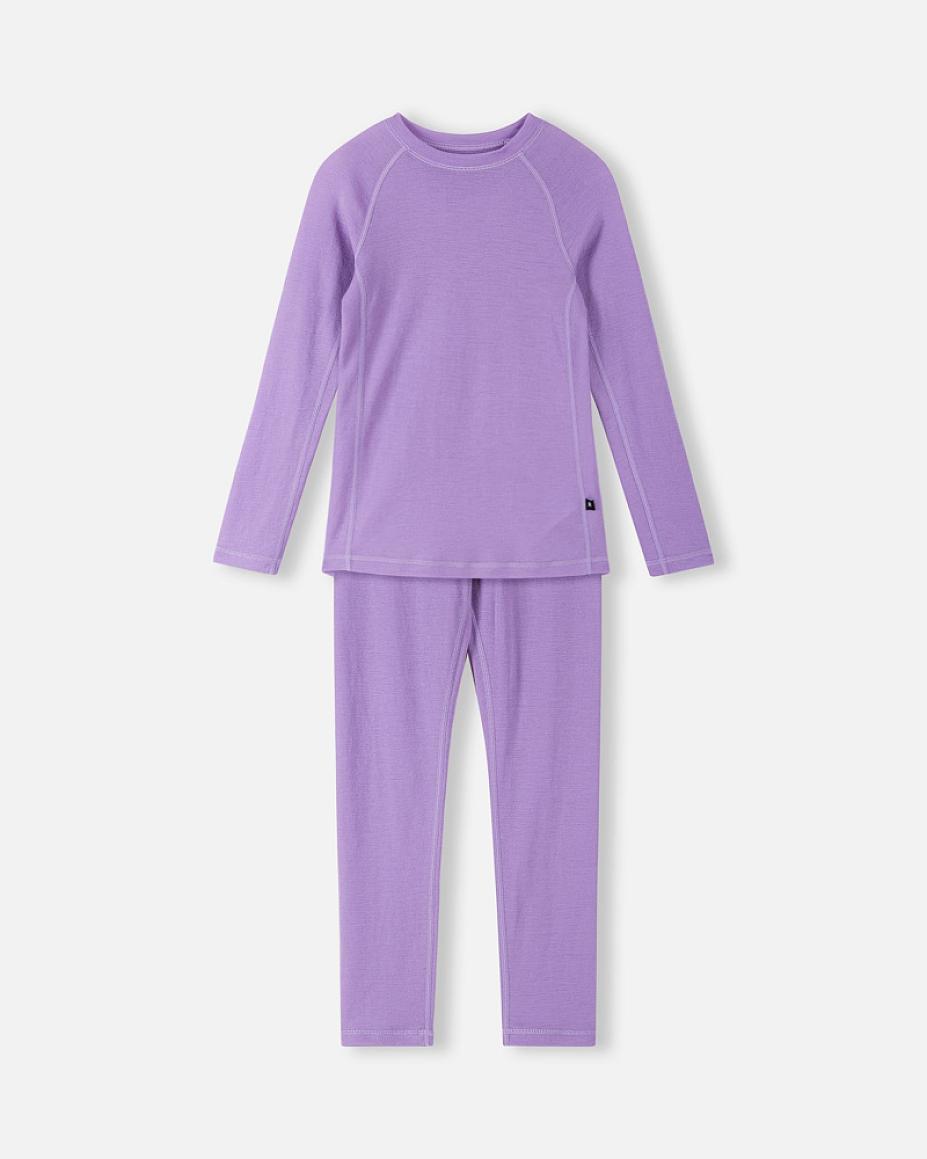 Reima Kinsei Merino-Lyocell-Funktionsunterwäsche Set Kinder - Blooming Lilac