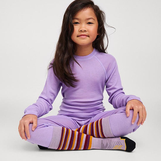 Reima Kinsei Merino-Lyocell-Funktionsunterwäsche Set Kinder - Blooming Lilac - Ansicht 2