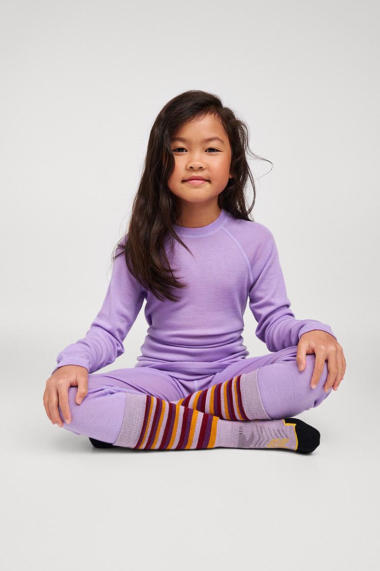 Reima Kinsei Merino-Lyocell-Funktionsunterwäsche Set Kinder - Blooming Lilac - Ansicht 2