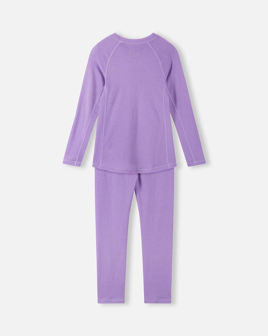 Reima Kinsei Merino-Lyocell-Funktionsunterwäsche Set Kinder - Blooming Lilac - Ansicht 3