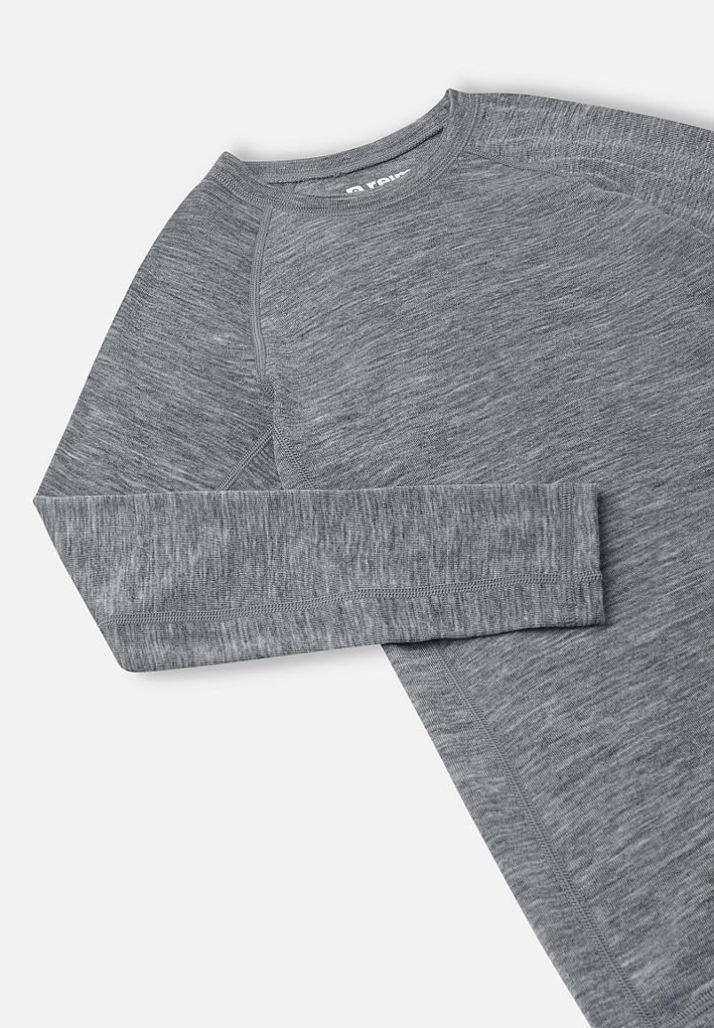 Reima Kinsei Merino-Lyocell-Funktionsunterwäsche Set Kinder - Melange grey - Ansicht 5