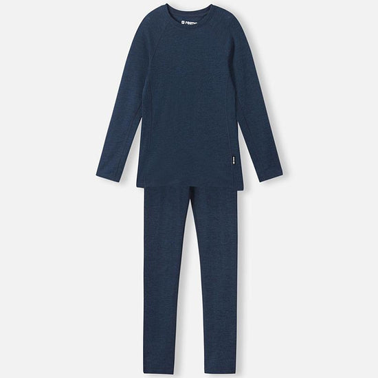 Reima Kinsei Merino-Lyocell-Funktionsunterwäsche Set Kinder - Navy