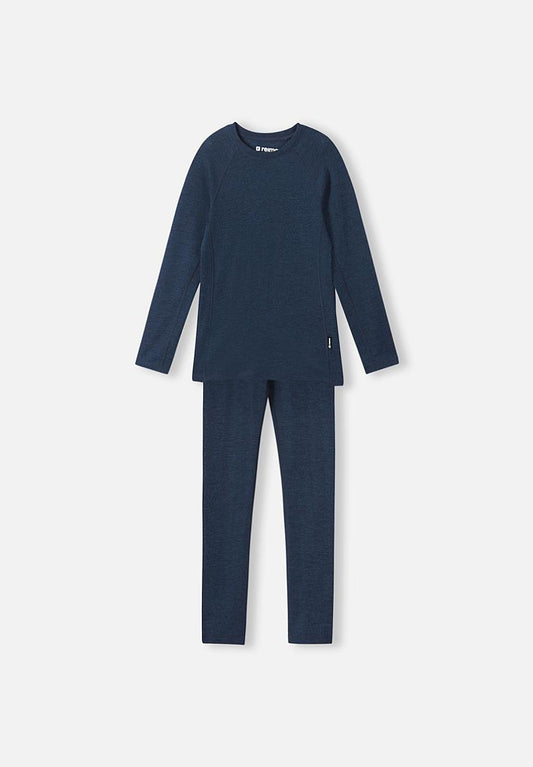 Reima Kinsei Merino-Lyocell-Funktionsunterwäsche Set Kinder - Navy