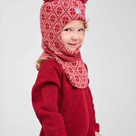 Reima Kuuraan Merino-Balaclava Kinder – Rose Blush – Lifestyleaufnahme