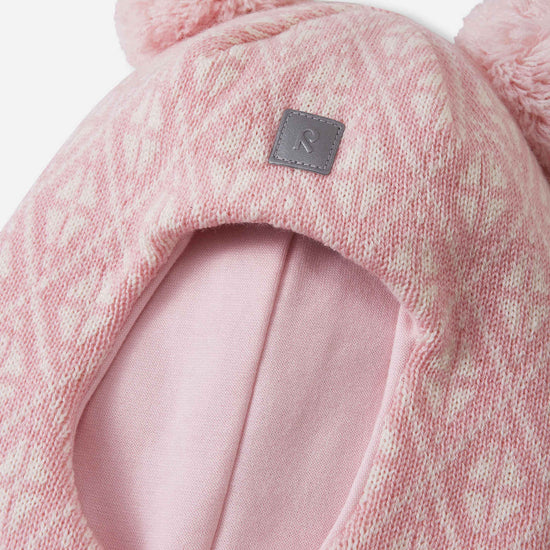 Reima Kuuraan Merino-Balaclava Kinder – Pale Rose – Detailansicht