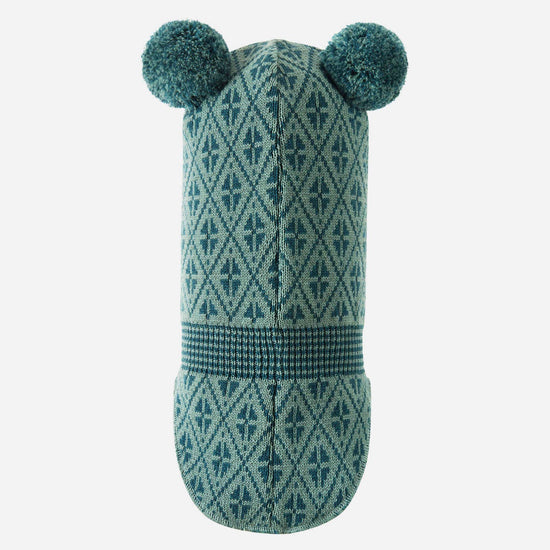 Reima Kuuraan Merino-Balaclava Kinder – Stone Green – Packshot Rückansicht