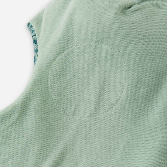 Reima Kuuraan Merino-Balaclava Kinder – Stone Green – Detailansicht