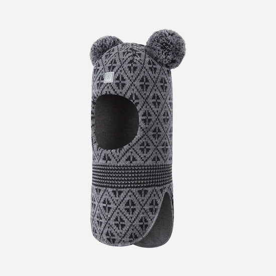Reima Kuuraan Merino-Balaclava Kinder – Melange Grey – Packshot Vorderansicht