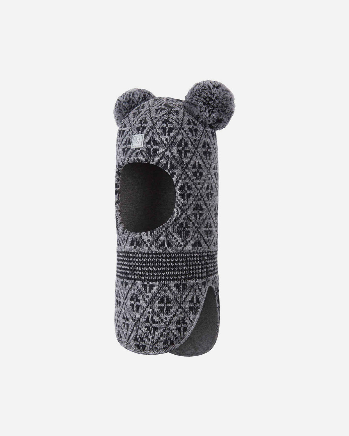 Reima Kuuraan Merino-Balaclava Kinder – Melange Grey – Packshot Vorderansicht