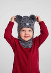 Reima Kuuraan Merino-Balaclava Kinder – Melange Grey – Lifestyleaufnahme