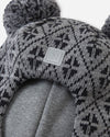 Reima Kuuraan Merino-Balaclava Kinder – Melange Grey – Detailansicht Label
