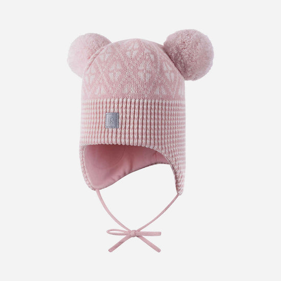 Reima Kuuru Merino-Beanie Kleinkinder – Pale Rose – Ansicht 3