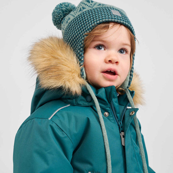 Reima Kuuru Merino-Beanie Kleinkinder – Stone Green – Ansicht 5
