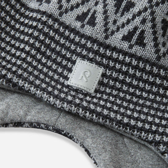Reima Kuuru Merino-Beanie Kleinkinder – Melange Grey – Ansicht 3