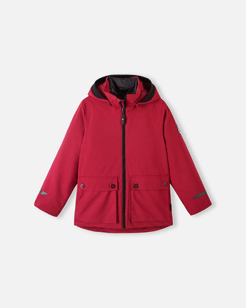 Reima Syddi ReimaTec 3-in-1 Winterjacke Kinder Cranberry – Packshot Vorderseite