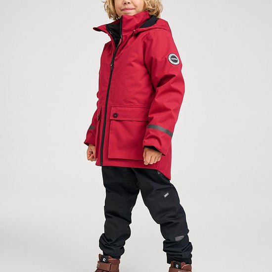 Reima Syddi ReimaTec 3-in-1 Winterjacke Kinder Cranberry – Packshot Rückseite