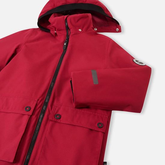 Reima Syddi ReimaTec 3-in-1 Winterjacke Kinder Cranberry – Packshot Ansicht 3