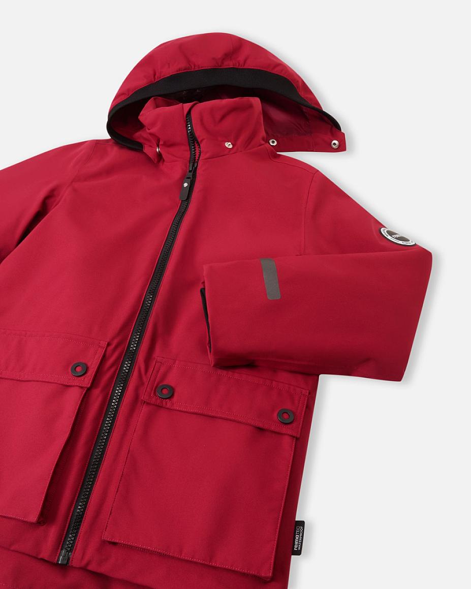 Reima Syddi ReimaTec 3-in-1 Winterjacke Kinder Cranberry – Packshot Ansicht 3