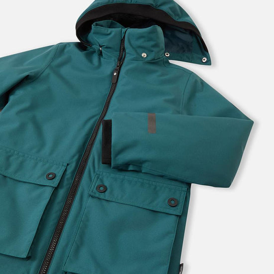 Reima Syddi ReimaTec 3-in-1 Winterjacke Kinder Dark Teal – Packshot Ansicht 4