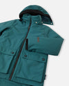 Reima Syddi ReimaTec 3-in-1 Winterjacke Kinder Dark Teal – Packshot Ansicht 4
