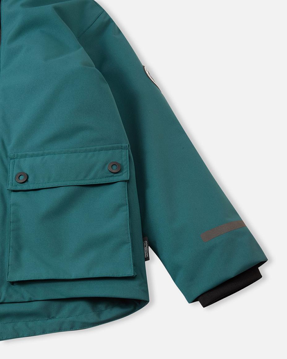 Reima Syddi ReimaTec 3-in-1 Winterjacke Kinder Dark Teal – Packshot Ansicht 7