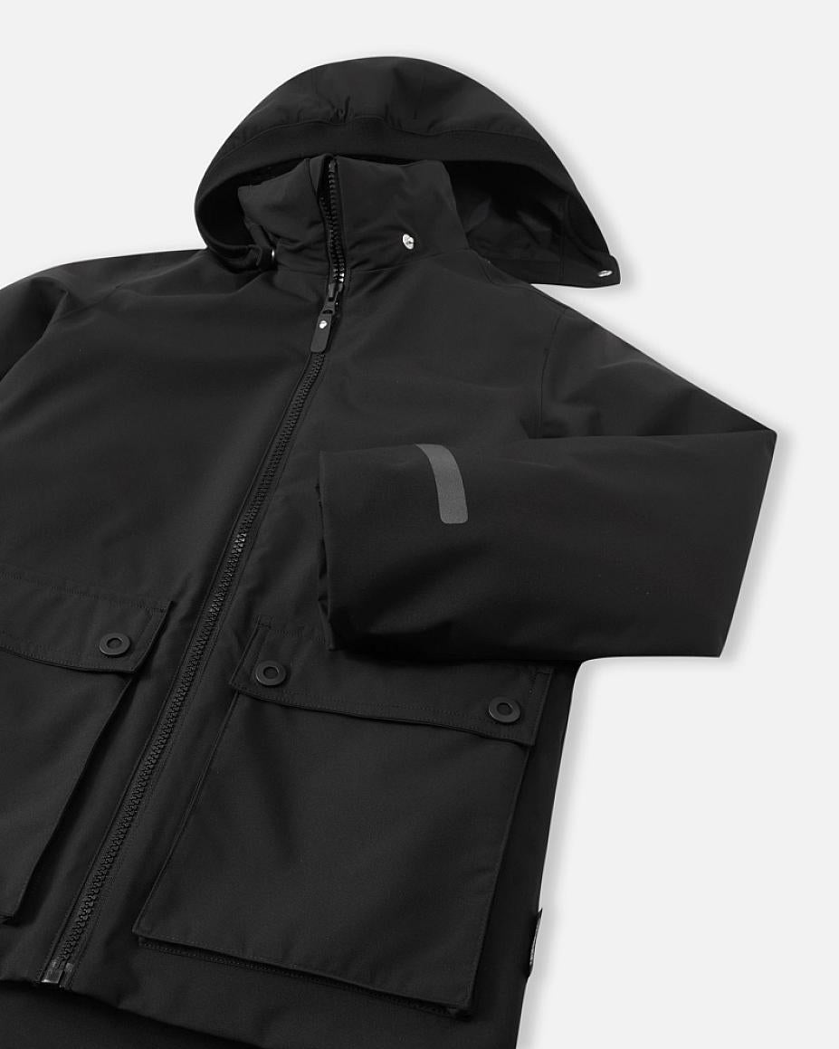 Reima Syddi ReimaTec 3-in-1 Winterjacke Kinder Black – Packshot Ansicht 3